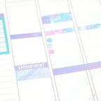 Header Title Bujo Planner Stickers: 1.5 in (38  mm) x 0.25 in (6 mm)