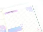 Header Title Strip Label Bujo Planner Stickers: 0.25in (6 mm) Tall