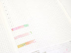 Watercolor Header Strip Bujo Journal Planner Stickers: 1.5 in (38 mm) x 0.25 in (6 mm)