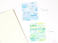 Watercolor Header Strip Bujo Journal Planner Stickers: 1.5 in (38 mm) x 0.25 in (6 mm)