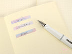 Whimsical Watercolor Moon & Stars Planner Stickers: 6 mm tall strips