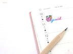 Bill Paid Script Bujo Planner Stickers: Various Sizes