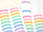 This Week/Next Week Banner Planner and Journal Stickers: Bright  Hobo  Tasks  To Do