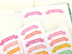 This Week/Next Week Banner Planner and Journal Stickers: Bright  Hobo  Tasks  To Do