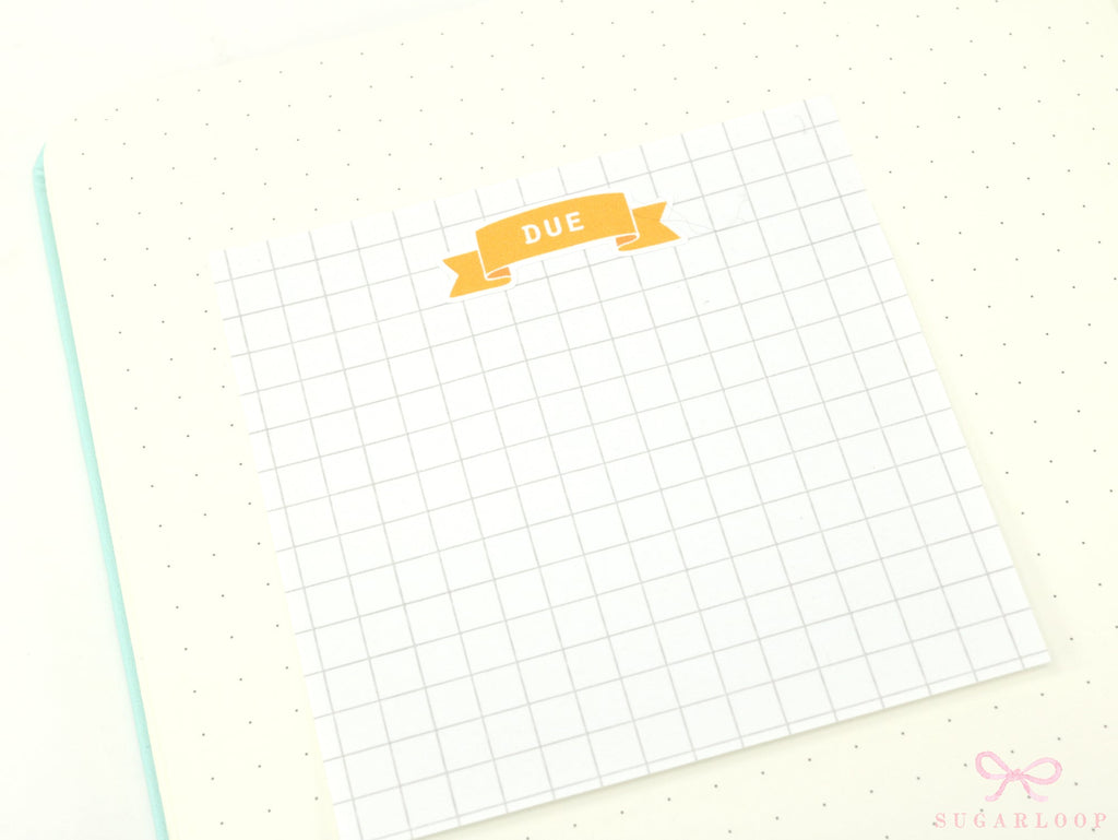 Due Planner and Journal Header Sticker Labels