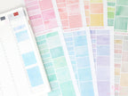 Appointment Hourly Time Block Boxes Labels Planner Stickers for Hobonichi Cousin