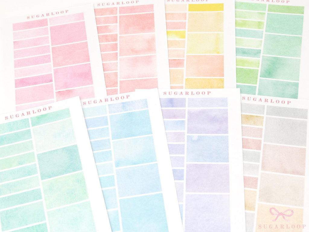 Appointment Hourly Time Block Boxes Labels Planner Stickers for Hobonichi Cousin