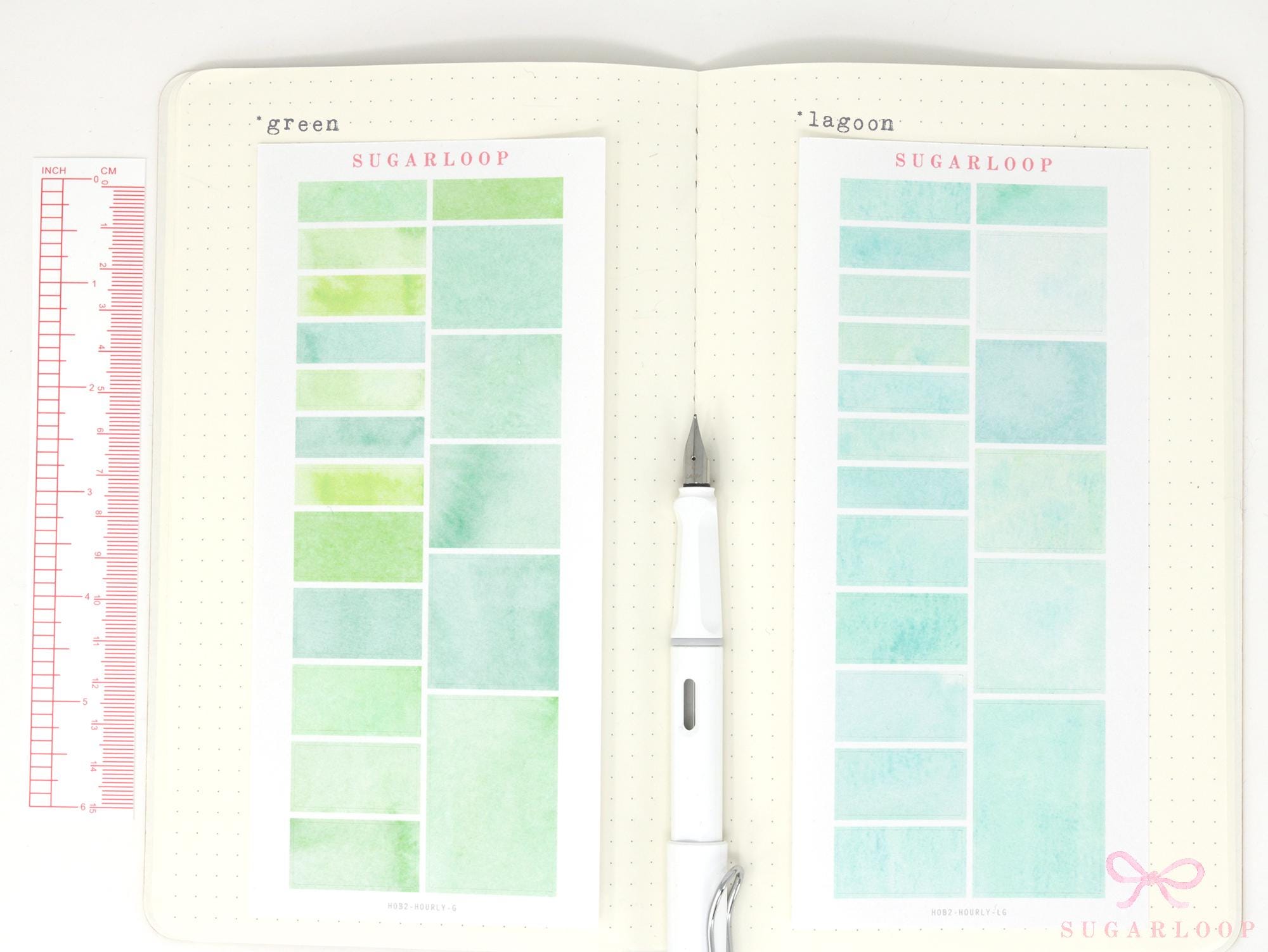 Appointment Hourly Time Block Boxes Labels Planner Stickers for Hobonichi Cousin