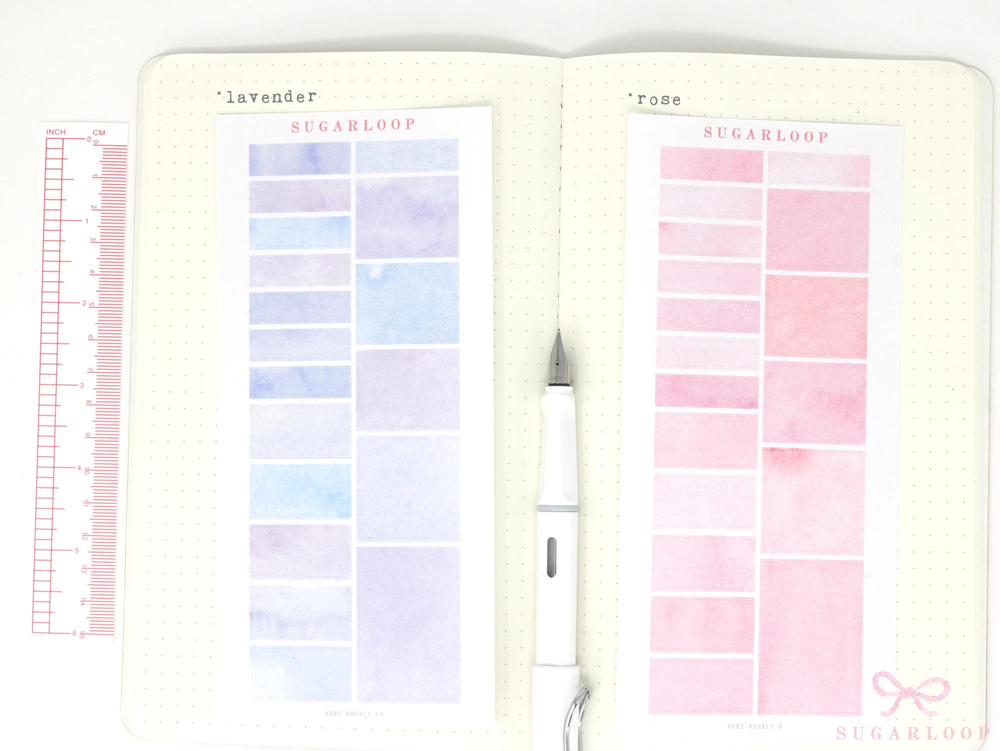 Appointment Hourly Time Block Boxes Labels Planner Stickers for Hobonichi Cousin