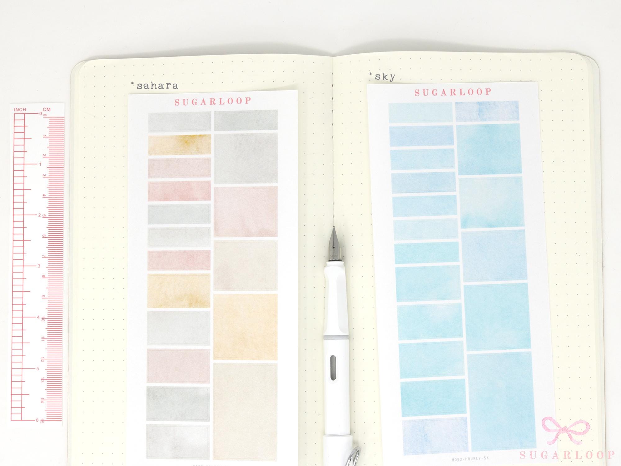 Appointment Hourly Time Block Boxes Labels Planner Stickers for Hobonichi Cousin