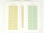 Solid Pastel Planner and Journal Stickers: Hourly Time Blocks for Hobonichi Cousin  Weekly View