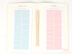 Solid Pastel Planner and Journal Stickers: Hourly Time Blocks for Hobonichi Cousin  Weekly View