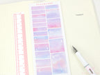 Hobonichi Cousin Hourly Time Blocks: Watercolor  Moon and Stars