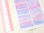 Hobonichi Cousin Hourly Time Blocks: Watercolor  Moon and Stars