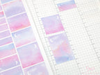 Hobonichi Cousin Hourly Time Blocks: Watercolor  Moon and Stars