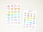Happy Mail Bujo Journal Planner Stickers: Rainbow