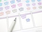 Happy Mail Bujo Journal Planner Stickers: Rainbow