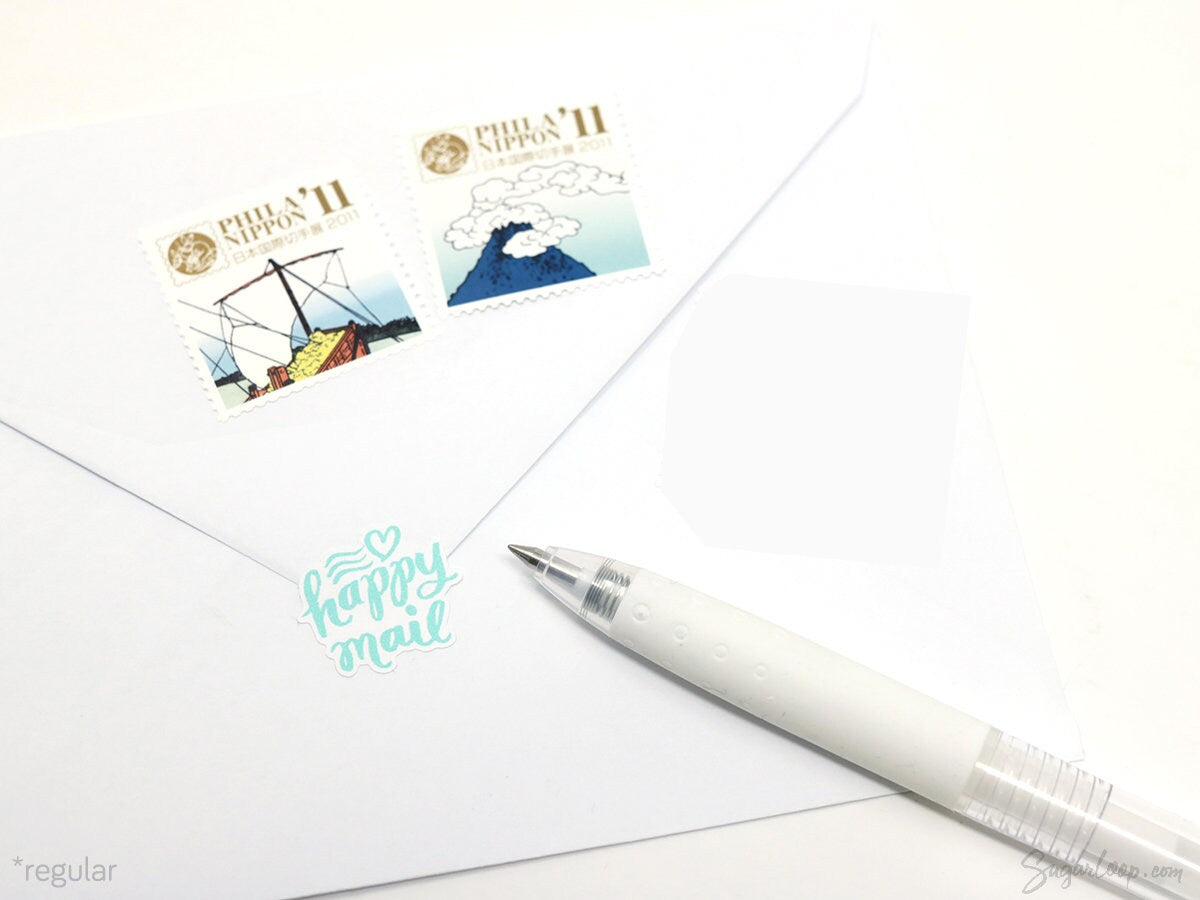 Happy Mail Bujo Journal Planner Stickers: Rainbow