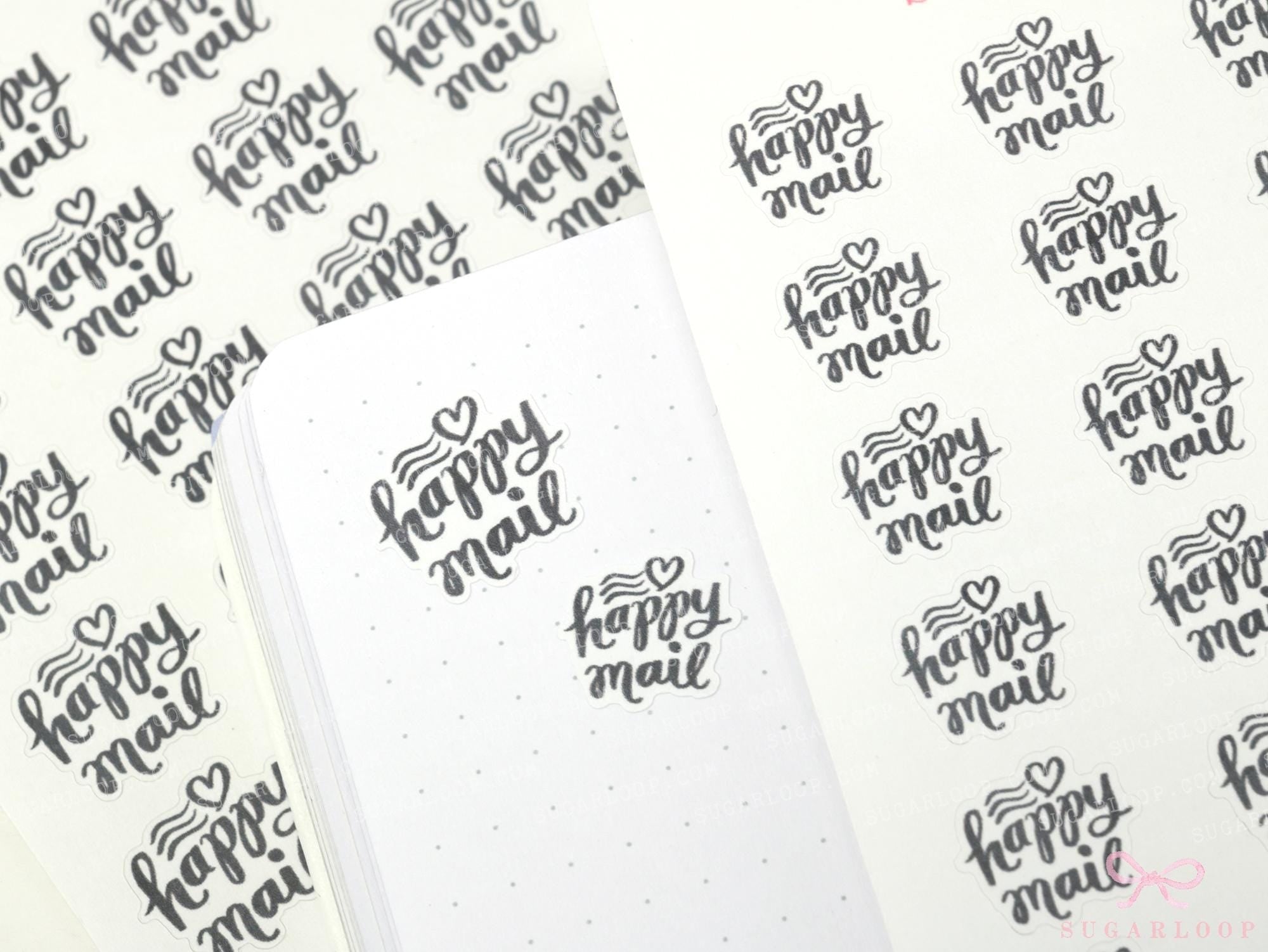 Happy Mail Bujo Planner Stickers: Ink Wash
