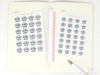 Happy Mail Bujo Planner Stickers: Ink Wash