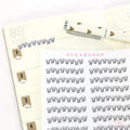 Water Glass Hydration Drink Glass Tracker Stickers for Planners & Journals
