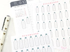 Hydration Tracker Stickers for Planners & Bullet Journals: 1in (25mm) or 0.75in (19 mm)