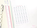 Hydration Tracker Stickers for Planners & Bullet Journals: 1in (25mm) or 0.75in (19 mm)