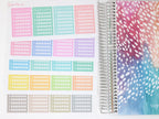 Weekly Water Hydration Habit Tracker Stickers for Planners and Journals
