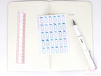 Gym Water Bottle Bujo Planner Stickers Hydrate Tracker