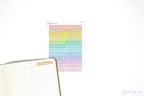 Water Glass Hydration Habit Tracker Stickers for Planners and Journals