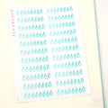 Water Drop Hydration Habit Tracker Stickers for Planners and Journals