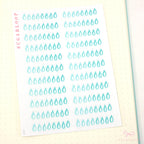 Water Drop Hydration Habit Tracker Stickers for Planners and Journals