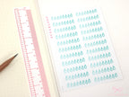 Water Drop Hydration Habit Tracker Stickers for Planners and Journals