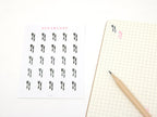 Meal Plan Prep Icon Bujo Planner Stickers: Rainbow or Neutral