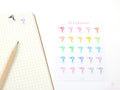 Hair Dryer Haircut Appointment Bujo Journal Planner Stickers: Rainbow or Neutral