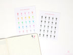 Wine Glass Icon Bujo Planner Stickers: Rainbow or Neutral