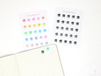 House Rent Icon Bujo Journal and Planner Stickers: Rainbow or Neutral
