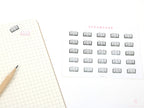 Open Book Icon Stickers for Bujos Journals and Planners: Rainbow or Neutral