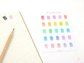 Personal Diary Icon Bujo Journal Planner Stickers: Rainbow or Neutral