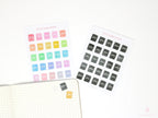 Planner, Planning Time Icon Stickers for Bujo Journals and Planners
