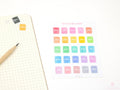 Planner, Planning Time Icon Stickers for Bujo Journals and Planners