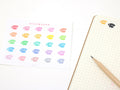 Mini Telephone Icon Bujo Planner Stickers: Rainbow or Neutral