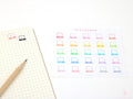 Laptop Work Computer Icon Bujo Planner Stickers: Rainbow or Neutral