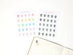Popcorn Movie Streaming Icon Bujo Planner Stickers: Rainbow or Neutral