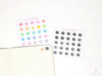 Parcel Package Bujo Journal Planner Stickers: Rainbow or Neutral