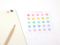 Parcel Package Bujo Journal Planner Stickers: Rainbow or Neutral