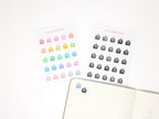 Bill Pay Due Icon Bujo Planner Stickers: Rainbow or Neutral