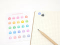Bill Pay Due Icon Bujo Planner Stickers: Rainbow or Neutral