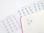 Trash Can Garbage Rubbish Bin Icon Planner Bujo Journal Stickers: Watercolor Style
