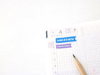 Vacation Vacay Brush Script Hand Lettered Banner Flag Bujo Planner Stickers: Rainbow